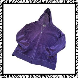 Y2K Purple Zip Up
